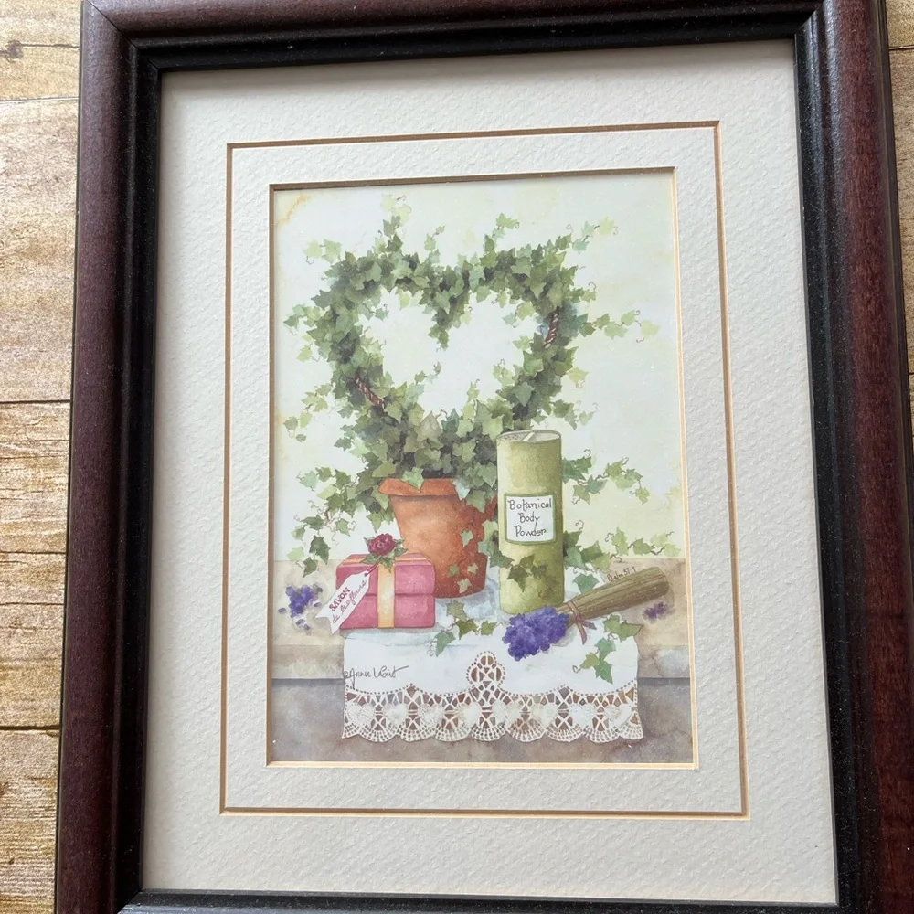 Set of Two Framed Matted Bathroom Pictures EUC 10X12